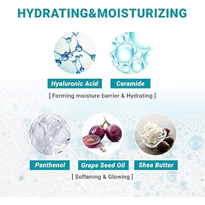 derma b DAILY MOISTURE FOAMING HAND WASH, MOISTURIZING FOAMING HAND SOAP, SCENTED HAND SOAP, PARABEN FREE, CERAMIDE, 16.9 FL. OZ., 500ML - Image 4